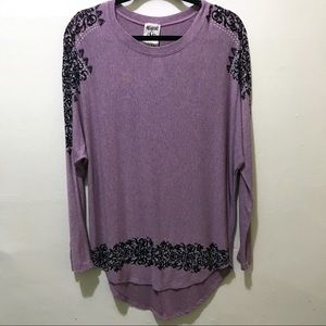 NWT Vocal Embellished Long Sleeve Lilac To…